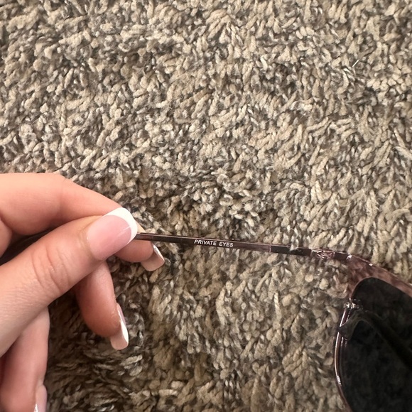 QUAY Private Eyes Mirrored Sunglasses in Pink & Rose - Picture 6 of 8